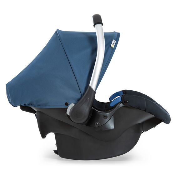 Hauck Kinderwagen-Set Rapid 4 Plus Trio Set mit Babywanne, Autositz und Sportwagen (bis 25 kg) - Denim Grey