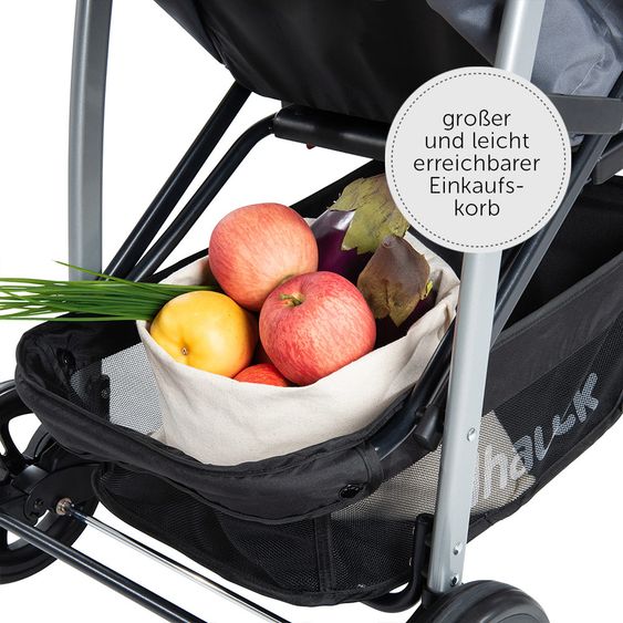 Hauck Kinderwagen-Set Rapid 4 Plus Trio Set mit Babywanne, Autositz und Sportwagen (bis 25 kg) - Grey Mint