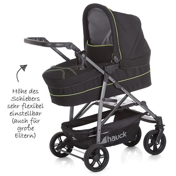 Hauck Kinderwagen-Set Rapid 4S Plus Trioset Deluxe - Caviar Neon Yellow