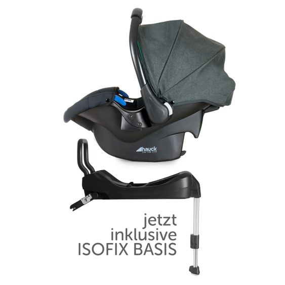 Hauck Set passeggino Rapid 4S Trio con base Isofix - Caviar Emerald
