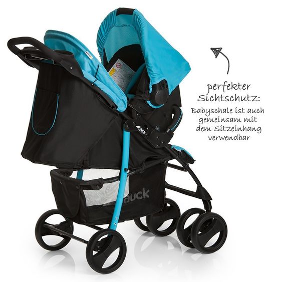 Hauck Set passeggino Shopper SLX Trio Set - Caviar Aqua