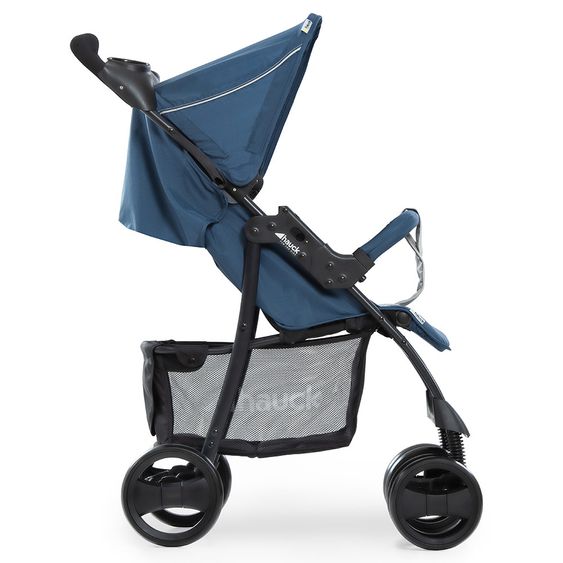 Hauck Kinderwagen-Set Shopper SLX Trio Set mit Babywanne, Autositz und Sportwagen (bis 25 kg) - Denim Grey