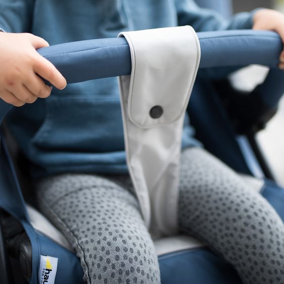 Hauck Kinderwagen-Set Shopper SLX Trio Set mit Babywanne, Autositz und Sportwagen (bis 25 kg) - Denim Grey