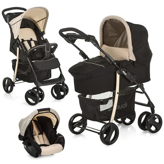 Hauck Kinderwagen-Set Shopper SLX Trioset - Caviar Beige