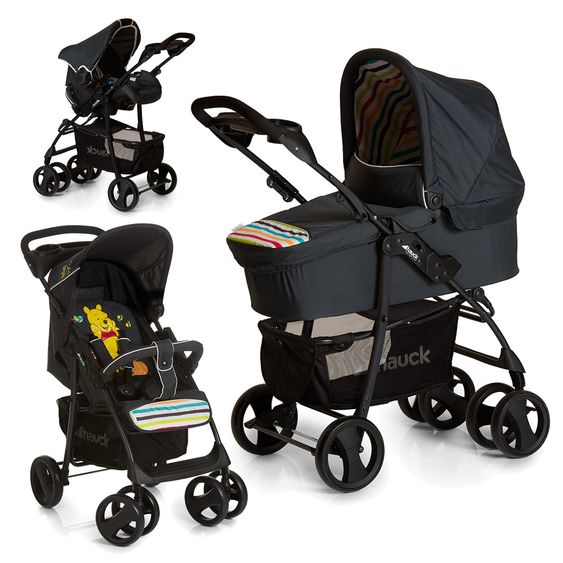 Hauck Kinderwagen-Set Shopper Trioset SLX - Disney - Pooh Tidy Time