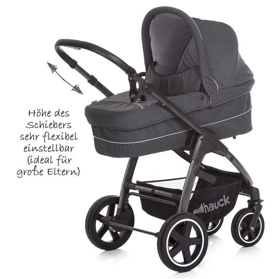 Hauck Kinderwagen-Set Soul Plus Trio Set inkl. Isofix Basis - Beluga