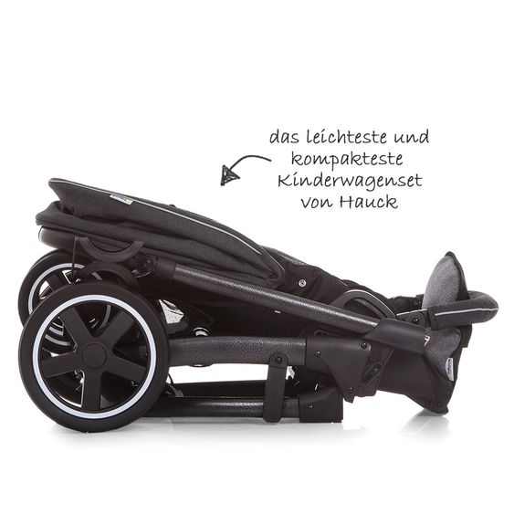 Hauck Kinderwagen-Set Soul Plus Trio Set inkl. Isofix Basis - Beluga