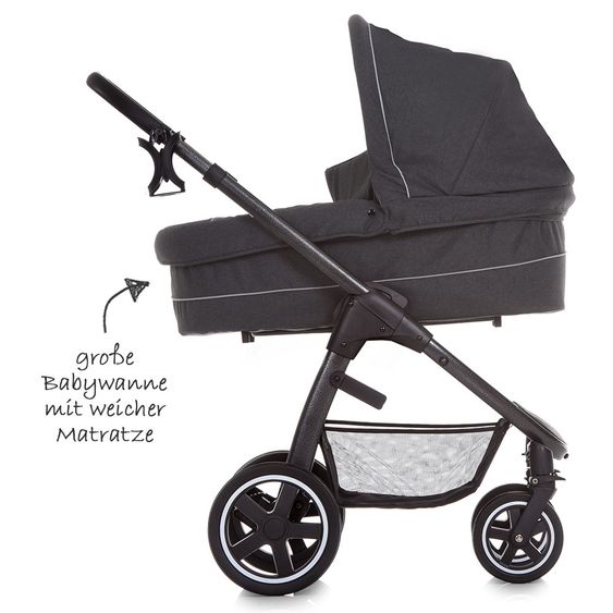 Hauck Kinderwagen-Set Soul Plus Trio Set inkl. Isofix Basis - Beluga