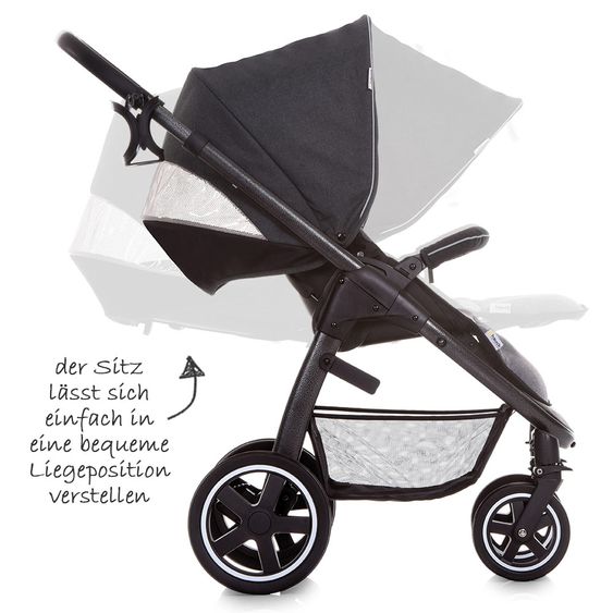 Hauck Kinderwagen-Set Soul Plus Trio Set inkl. Isofix Basis - Beluga