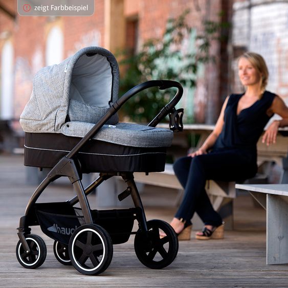 Hauck Kinderwagen-Set Soul Plus Trio Set inkl. Isofix Basis - Melange Navy