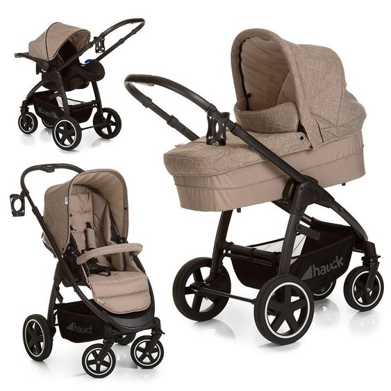 Hauck Stroller Set Soul Plus Trio Set - Melange Beige Almond