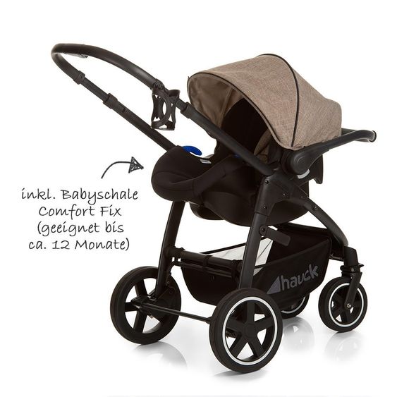 Hauck Stroller Set Soul Plus Trio Set - Melange Beige Almond