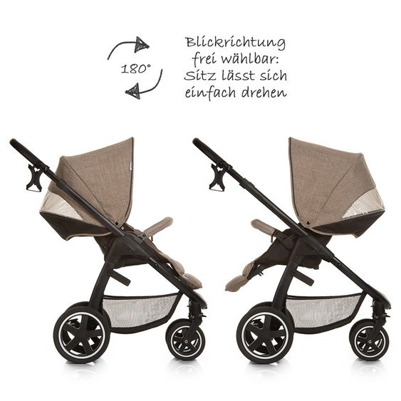 Hauck Stroller Set Soul Plus Trio Set - Melange Beige Almond