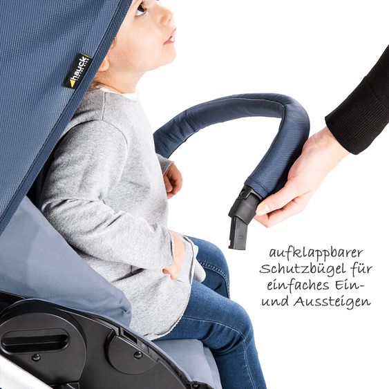 Hauck Passeggino Apollo Combi - incluso passeggino e navicella per neonati - Denim