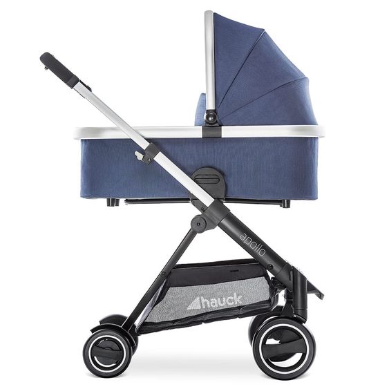 Hauck Passeggino Apollo Combi - incluso passeggino e navicella per neonati - Denim