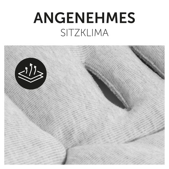 Hauck Combi Stroller Comfort N Care Air Set - incl. carrycot, sports seat, leg cover, seat pad and cupholder - Dark Grey