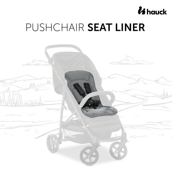 Hauck Combi Stroller Comfort N Care Set - incl. carrycot, sports seat, leg cover, seat pad and cupholder - Black