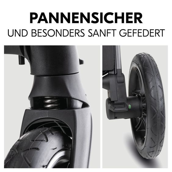 Hauck Kombi-Kinderwagen Comfort N Care Set - inkl. Babywanne, Sportsitz, Beindecke, Sitzauflage und Getränkehalter - Olive