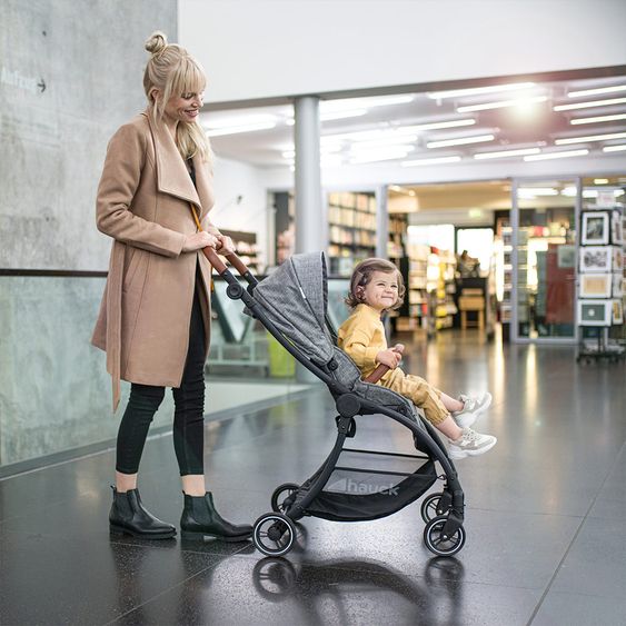 Hauck Kombi-kinderwagen Eagle 4S Duoset inkl. Sportwagen, Babywanne, Beindecke und Insektenschutz - Melange Grey