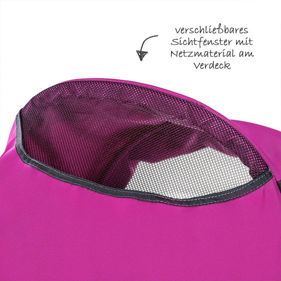 Hauck Kombi-Kinderwagen Manhattan - inkl. Babywanne und Sportsitz - Charcoal Purple