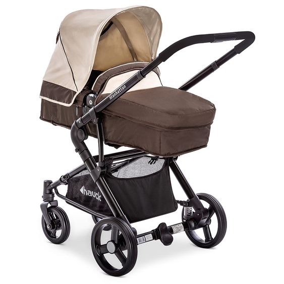 Hauck Kombi-Kinderwagen Manhattan - inkl. Babywanne und Sportsitz - Chocolate Almond