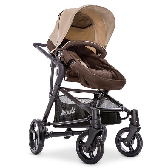 Hauck Kombi-Kinderwagen Manhattan - inkl. Babywanne und Sportsitz - Chocolate Almond
