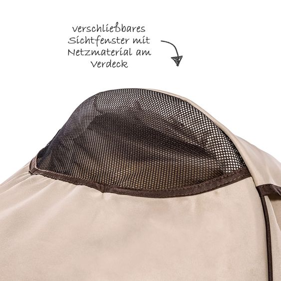 Hauck Kombi-Kinderwagen Manhattan - inkl. Babywanne und Sportsitz - Chocolate Almond