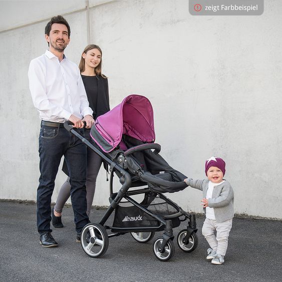 Hauck Kombi-Kinderwagen Manhattan - inkl. Babywanne und Sportsitz - Chocolate Almond