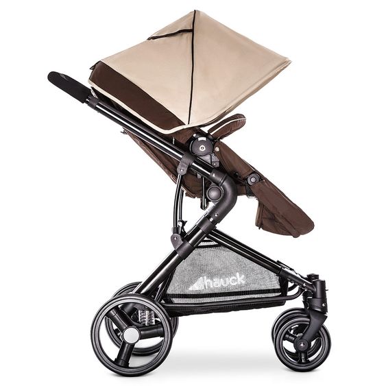 Hauck Kombi-Kinderwagen Manhattan - inkl. Babywanne und Sportsitz - Chocolate Almond