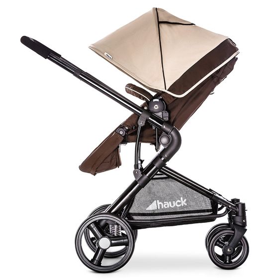 Hauck Kombi-Kinderwagen Manhattan - inkl. Babywanne und Sportsitz - Chocolate Almond