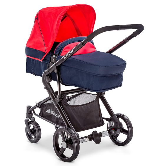 Hauck Kombi-Kinderwagen Manhattan - inkl. Babywanne und Sportsitz - Moonlight Tango
