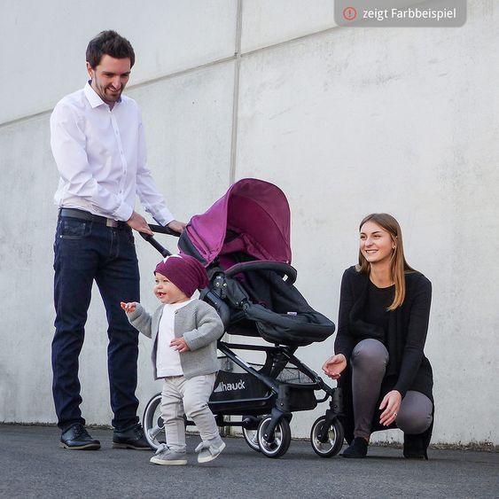 Hauck Kombi-Kinderwagen Manhattan - inkl. Babywanne und Sportsitz - Moonlight Tango