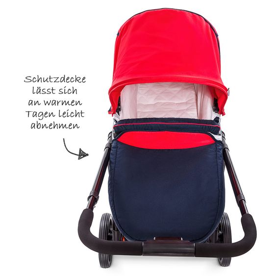 Hauck Kombi-Kinderwagen Manhattan - inkl. Babywanne und Sportsitz - Moonlight Tango