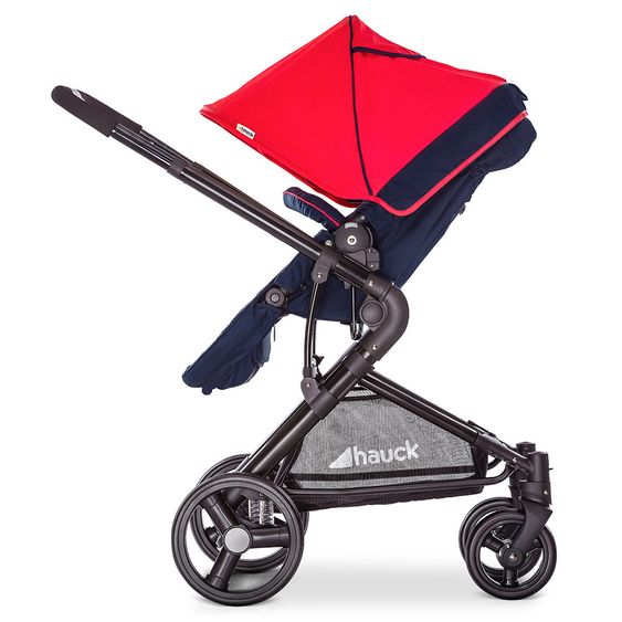 Hauck Kombi-Kinderwagen Manhattan - inkl. Babywanne und Sportsitz - Moonlight Tango