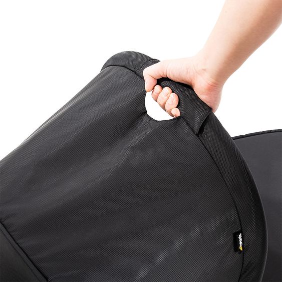 Hauck Kombi-Kinderwagen Mars Duoset inkl. Sportwagen & Babywanne für Neugeborene - Caviar Stone
