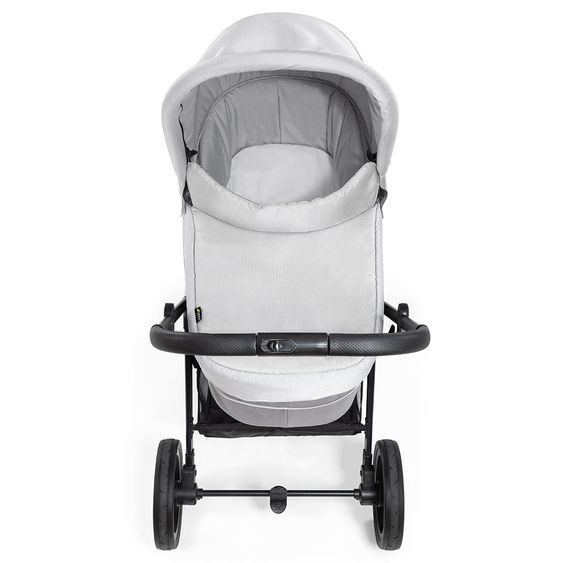 Hauck Kombi-Kinderwagen Mars Duoset inkl. Sportwagen & Babywanne für Neugeborene - Lunar Stone