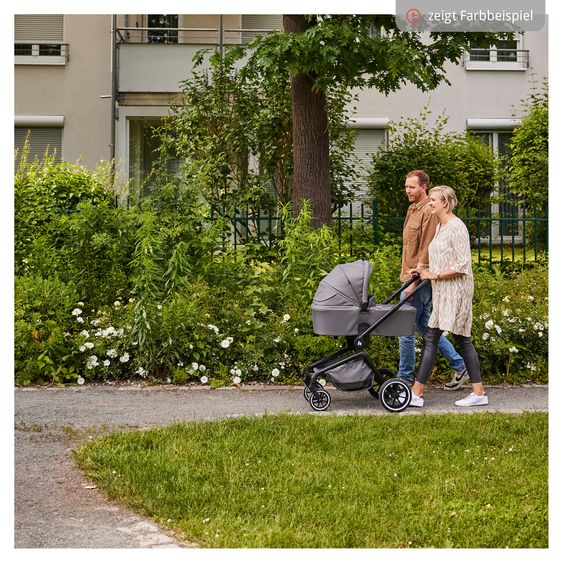 Hauck Kombi-Kinderwagen Move N Care Set - inkl. Babywanne, Sportsitz und Sitzauflage - Black