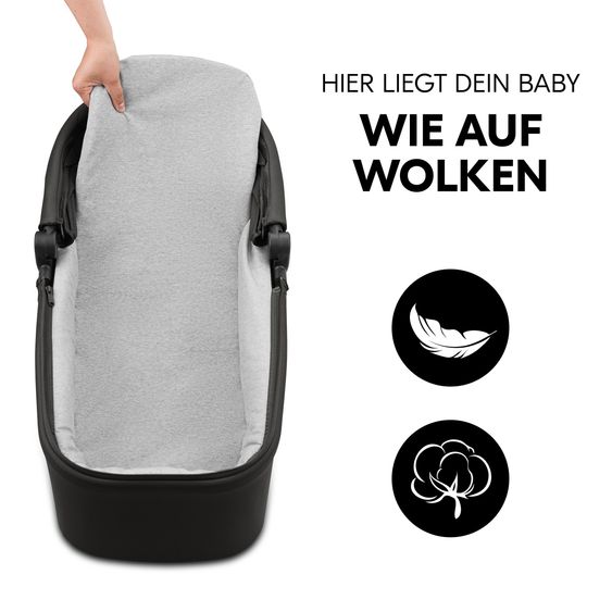 Hauck Kombi-Kinderwagen Move N Care Set - inkl. Babywanne, Sportsitz und Sitzauflage - Black