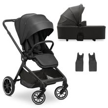 Move N Care Set baby carriage - incl. carrycot and sports seat - Black