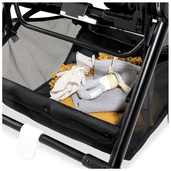 Hauck Kombi-Kinderwagen Move so Simply Set inkl. Babywanne & Sportsitz - mit Liegefunktion - Black