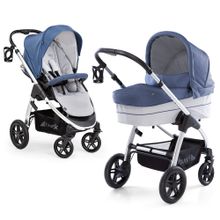 Passeggino Saturn R Duoset Combi - include passeggino e navicella per neonati - Denim Silver