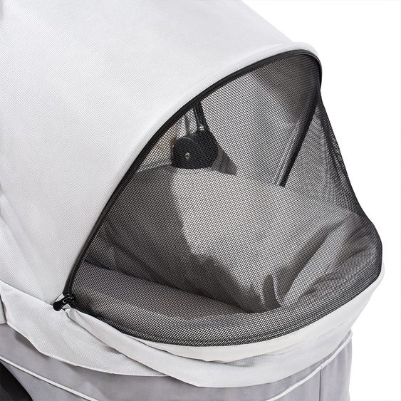 Hauck Kombi-Kinderwagen Saturn R Duoset (Sportwagen und Babywanne) - inkl. XXL Zubehörpaket - Lunar Stone