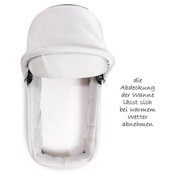 Hauck Kombi-Kinderwagen Saturn R Duoset (Sportwagen und Babywanne) - inkl. XXL Zubehörpaket - Lunar Stone