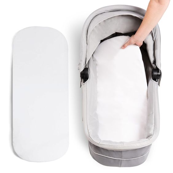 Hauck Kombi-Kinderwagen Saturn R Duoset (Sportwagen und Babywanne) - inkl. XXL Zubehörpaket - Lunar Stone
