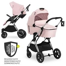 Passeggino Vision X Duoset Silver (passeggino e navicella) incluso pacchetto accessori XXL - Rosa Melange