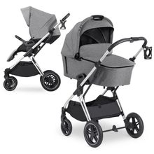 Kombi-Kinderwagen Vision X Duoset Silver (Sportwagen & Babywanne) - Melange Grey