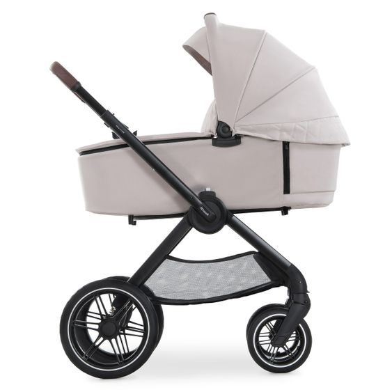 Hauck Kombi-Kinderwagen Walk N Care Set inkl. Babywanne, Sportsitz, Beindecke und XXL Zubehörpaket - Beige