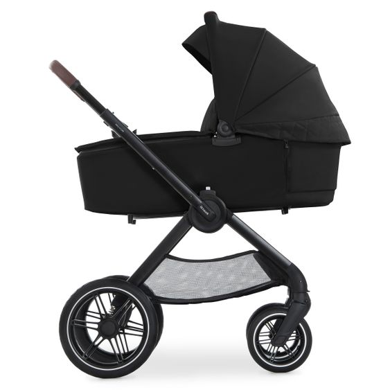 Hauck Combi Stroller Walk N Care Set incl. Baby Carrycot, Sport Seat, Leg Cover and XXL Accessory Pack - Black