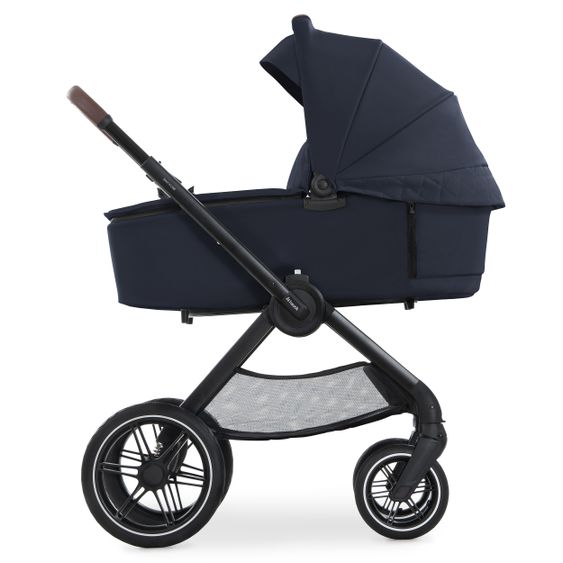 Hauck Walk N Care Combi Stroller Set incl. Carrycot, Sport Seat, Leg Cover and XXL Accessory Pack - Dark Navy Blue