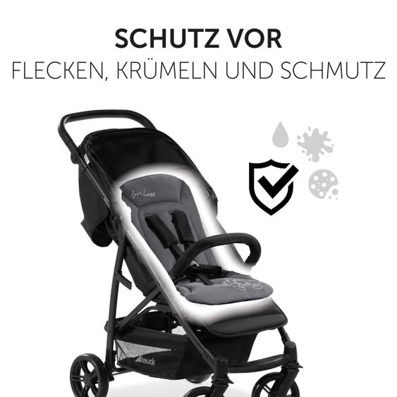 Hauck Komfort Sitzauflage für Buggy und Kinderwagen  - Disney - Mickey Mouse Black